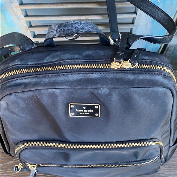 Kate Spade Hilo Blake Avenue black nylon backpack - Picture 2 of 12